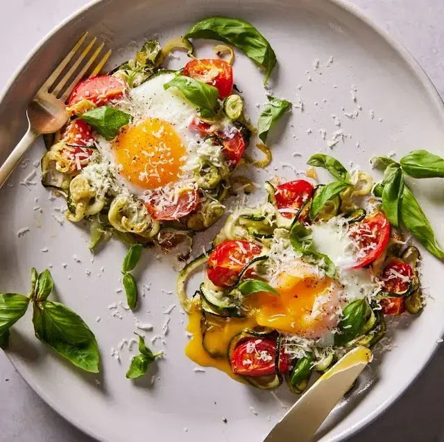 Huevos y vegetales